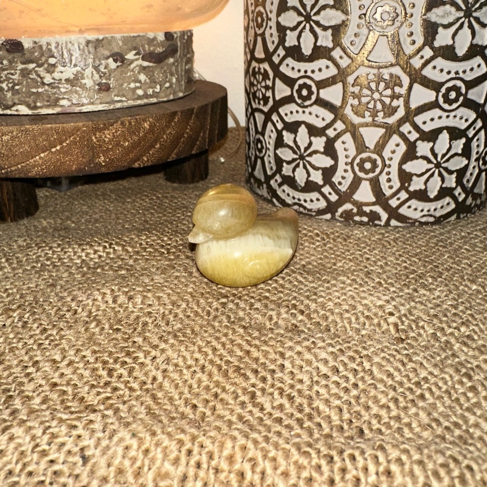 Golden Healer Duckling Carving